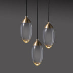 Modern Teardrop Crystal LED Pendant Light BulbSquare