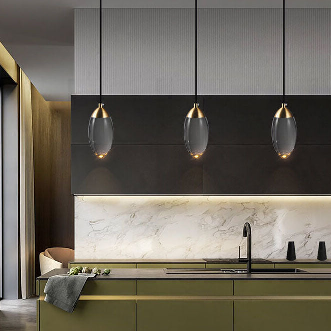 Modern Teardrop Crystal LED Pendant Light BulbSquare
