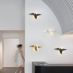 Modern Creative Flying Bird Metal 1-Light LED Wall Sconce Lamps