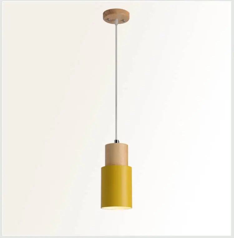 Nordic Macaron Cylinder Aluminum 1-light Single LED Pendant Light Lumendat