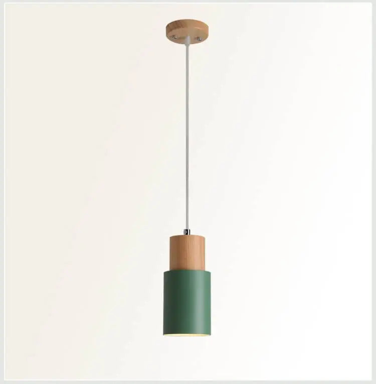 Nordic Macaron Cylinder Aluminum 1-light Single LED Pendant Light Lumendat