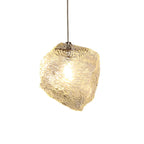 Nordic Creative Ice Cube Glass 1-light Pendant Light BulbSquare