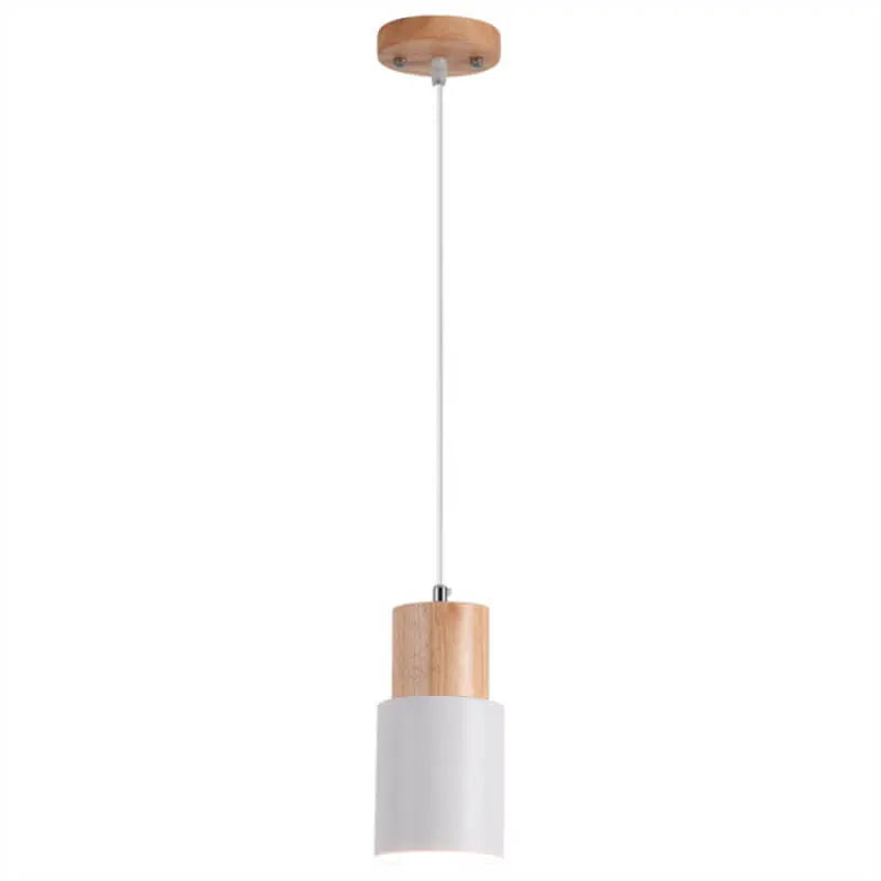 Nordic Macaron Cylinder Aluminum 1-light Single LED Pendant Light Lumendat
