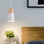 Nordic Macaron Cylinder Aluminum 1-light Single LED Pendant Light Lumendat