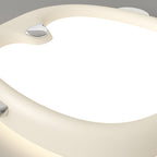 Lumendat Contemporary Nordic Kids Iron Resin Acrylic Penguin LED Flush Mount Ceiling Light For Bedroom Lumendat