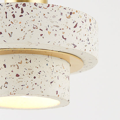 Modern Light Luxury Marble Metal 1-light Pendant Light
