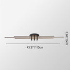 Modern Minimalist Long LED Flush Mount Lighting Lumendat