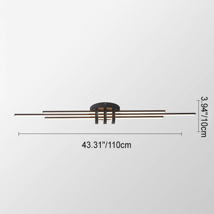 Modern Minimalist Long LED Flush Mount Lighting Lumendat