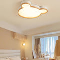 Lumendat Nordic Wood Bear Shape LED Kids Flush Mount Ceiling Light Lumendat