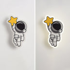 Lumendat Contemporary Creative Acrylic Cartoon Fairy Astronaut Iron LED Kids Wall Sconce Lamp For Bedroom Lumendat
