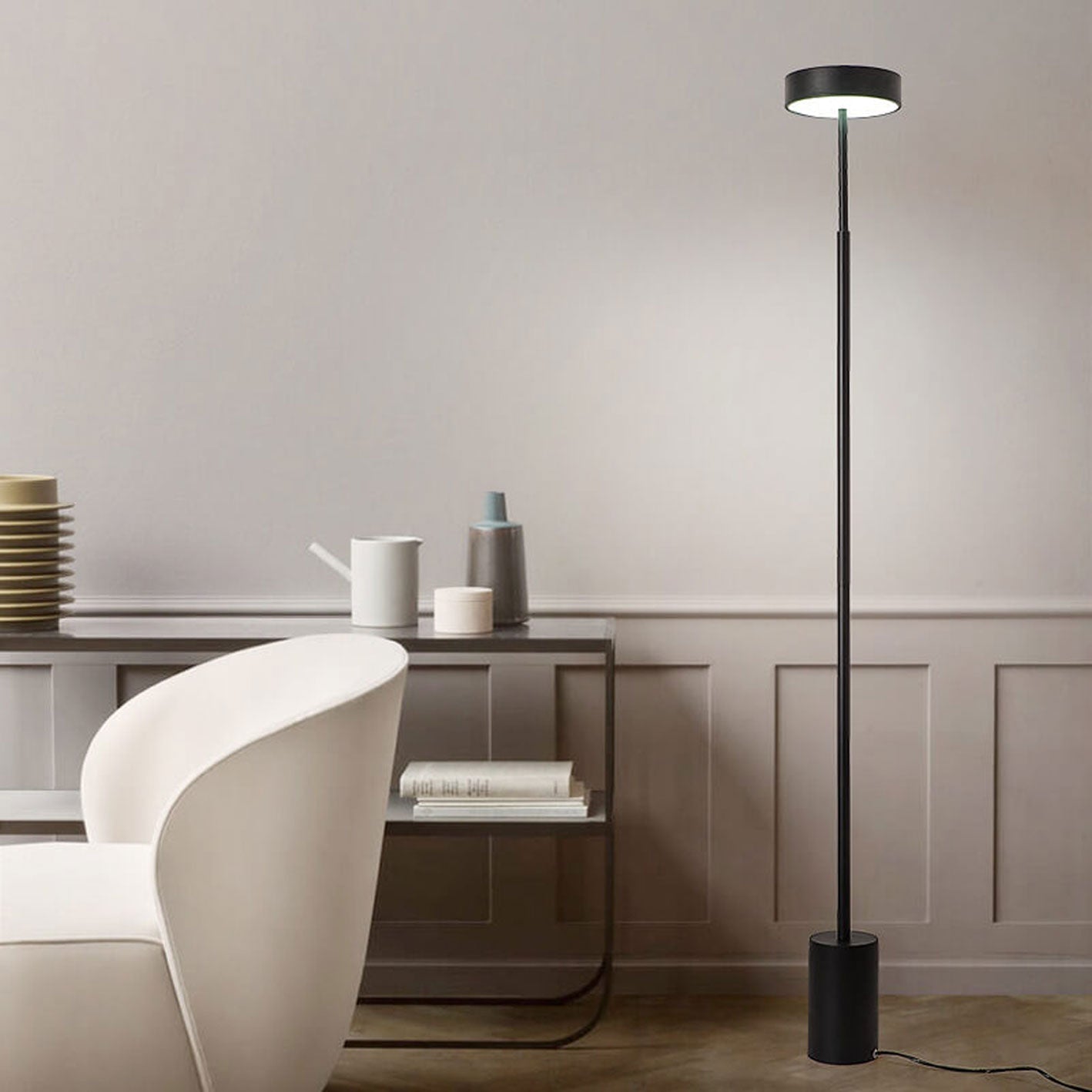Nordic Minimalist Column LED Standing Floor Lamp Lumendat