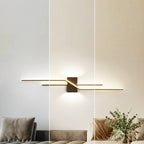 Modern Minimalist Aluminum Geometric Long Straight Line LED Wall Sconce Lamp For Living Room Lumendat