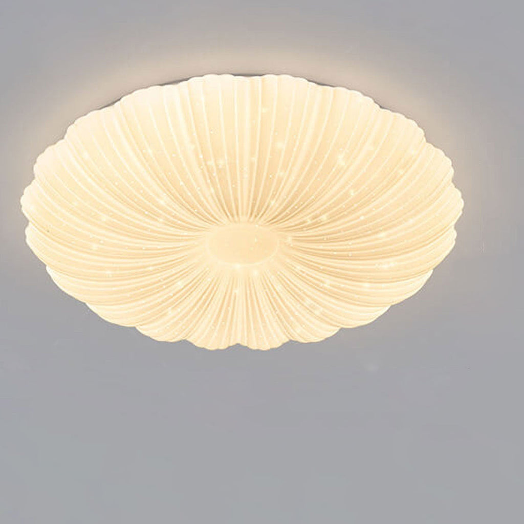 Modern Minimalist Shell Acrylic Round LED Flush Mount Ceiling Light Lumendat