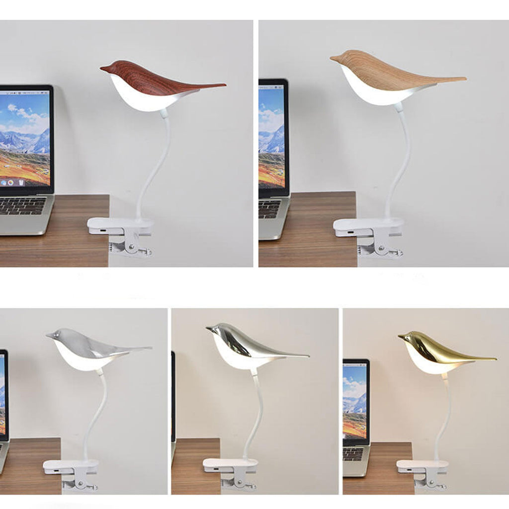 Nordic Creative Bird Clip USB Charging LED Night Light Table Lamp Lumendat