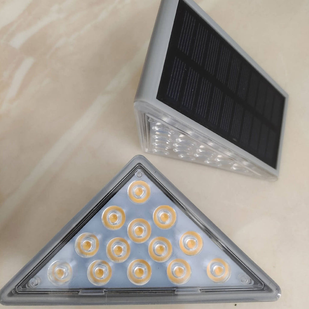 Solar Waterproof Stereo Triangle LED Outdoor Stair Lamp Lumendat