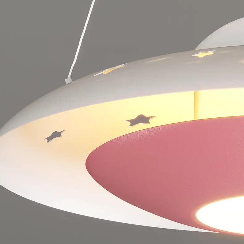 Modern Creative Flying Saucer Space Astronaut Children LED Chandelier Lumendat