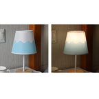 Nordic Vintage Fabric Cone Solid Wood LED Table Lamp Lumendat