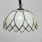 Tiffany European Style Milk White Glass Dome 1-light Pendant Light BulbSquare