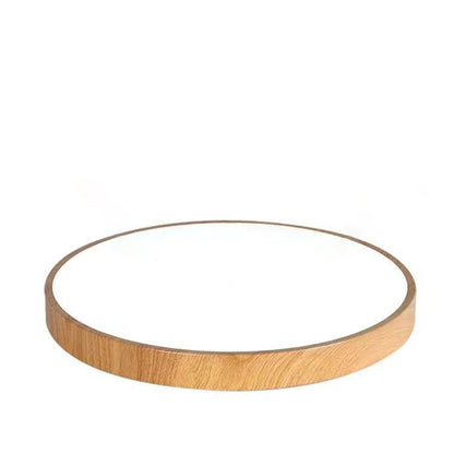 Contemporary Scandinavian Round Pvc Iron LED Flush Mount Ceiling Light for Bedroom