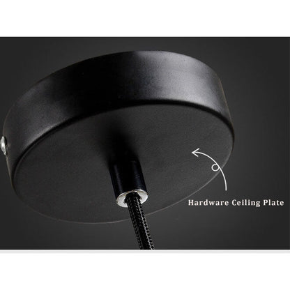 Resin Cement 1-Light Bell Rainbow Pendant Light
