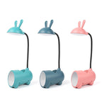 Cartoon Creative Rabbit LED Touch USB Pen Holder Desk Lamp Lumendat