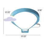 Lumendat Cartoon Hot Air Balloon Kid LED Flush Mount Ceiling Light Lumendat