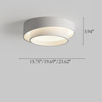 Modern Minimalist Overlapping Round LED Flush Mount Ceiling Light BulbSquare
