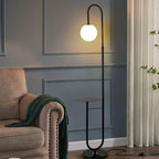 Nordic Minimalist Iron Marble Table LED Standing Floor Lamp Lumendat