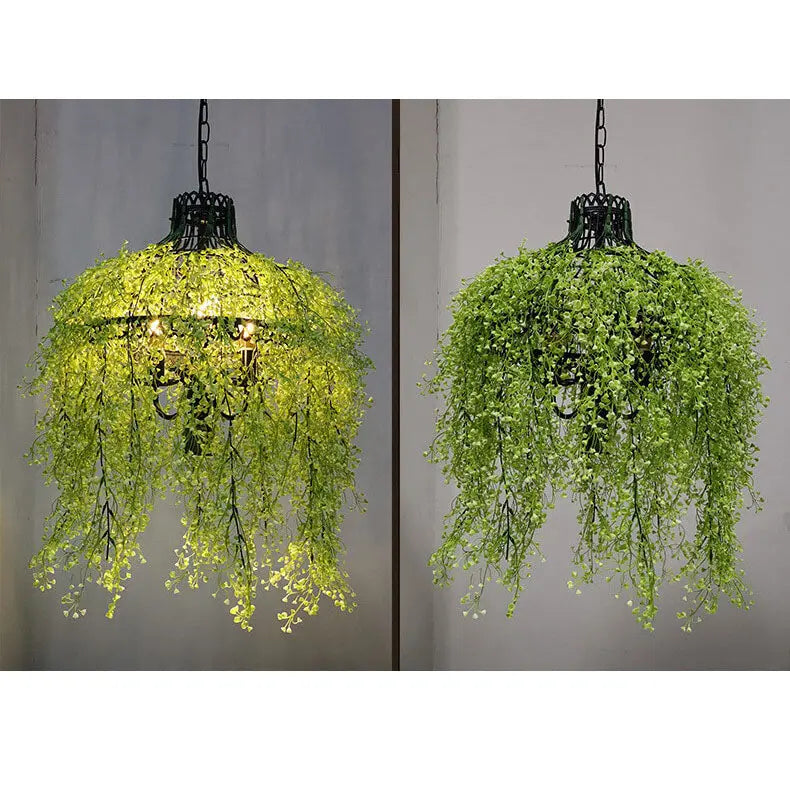 Creative Plant Vine 3-light Chandelier – Botanical Lobelia & Willow Designs Lumendat