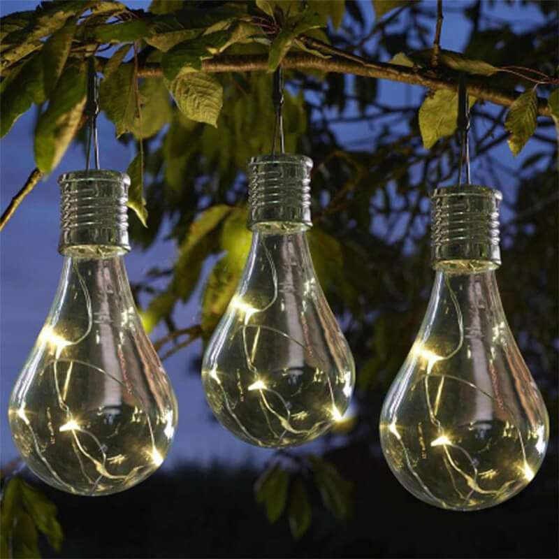 Creative Color Bulbs Plastic Solar LED Outdoor Hanging Light Lumendat