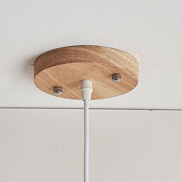 Lumendat Japanese Creative Wood Frame Resin Astronaut 1-Light Pendant Light Lumendat