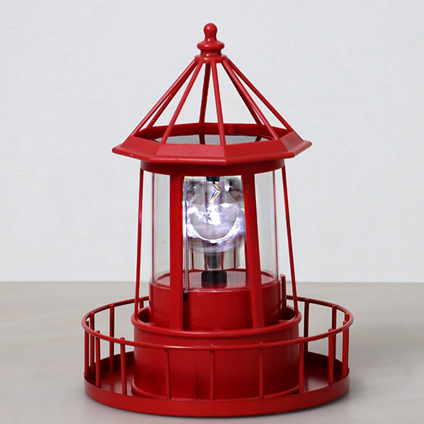 Creative Solar Rotating Tower Resin Hardware LED Garden Decoration Landscape Light Lumendat