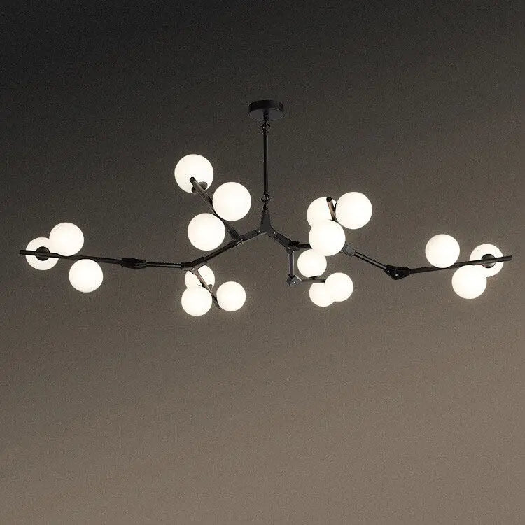 Modern Creative Magic Bean Branch Glass 12/18/24 Light Chandelier Lumendat