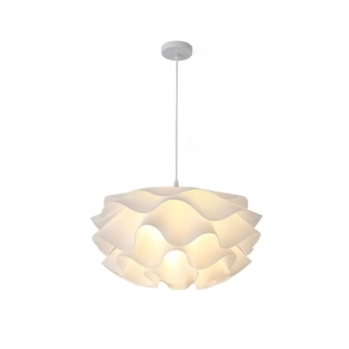 Modern Minimalist Iron Acrylic Floral Petal 1-light Pendant Light for Living Room Lumendat