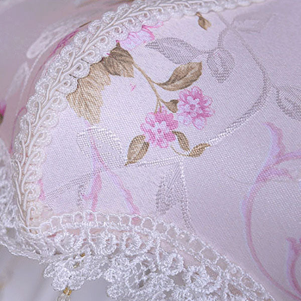 European Luxury Fabric Lace Resin 1-Light Table Lamp Lumendat