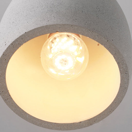 Traditional Japanese Cement Solid Wood Circle 1-light Pendant Light for Dining Room BulbSquare