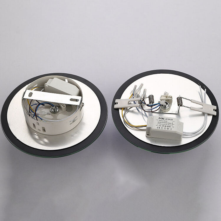 Minimalist Light Luxury Crystal Round Spotlight LED Flush Mount Ceiling Light Lumendat