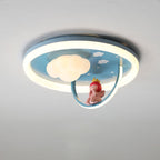Lumendat Contemporary Creative Resin Kids Cartoon LED Flush Mount Ceiling Light For Bedroom Lumendat