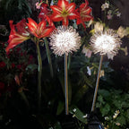 Solar Dandelion Aluminum Wire Globe Light LED Outdoor Waterproof Luminous Garden Insert Ground Landscape Light Lumendat