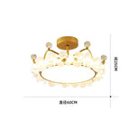 Lumendat Modern Light Luxury Crown Children LED Flush Mount Ceiling Light Lumendat