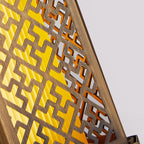 Traditional Chinese Brushed Aluminum House Pagoda 1-Light Wall Sconce Lamp For Outdoor Patio