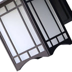 Modern Waterproof Solar Aluminum Chinese Pavilion Shape 1-Light Wall Sconce Lamp Lumendat