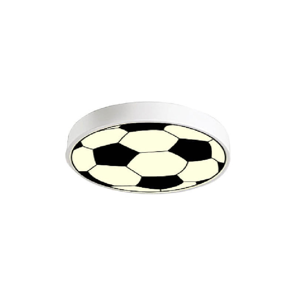Cartoon Creative Round Football LED Kids Flush Mount Ceiling Light Lumendat