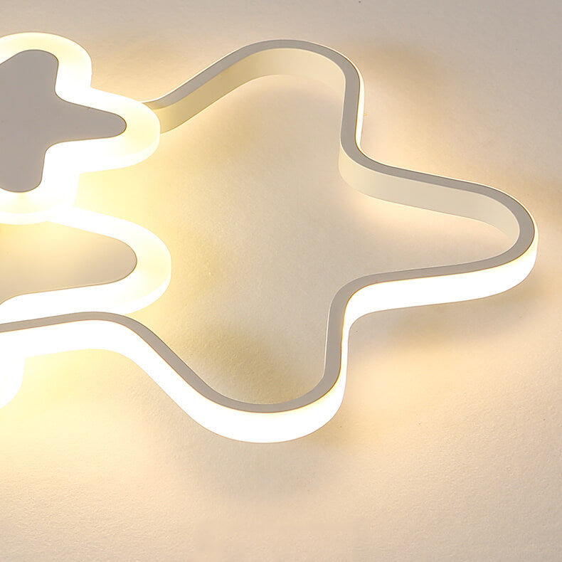 Lumendat Nordic Cartoon Star Shape LED Flush Mount Ceiling Light Lumendat