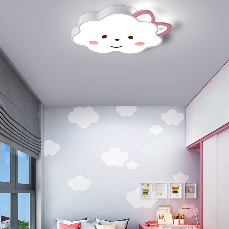 Lumendat Cartoon Creative Clouds Cat Ears LED Flush Mount Ceiling Light Lumendat