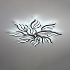 Modern Creative Personality Acrylic Flower Shape LED Semi-flush Mount Ceiling Light