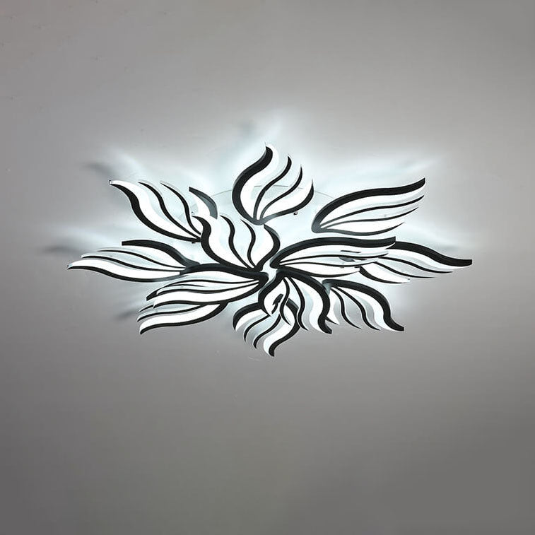 Modern Creative Personality Acrylic Flower Shape LED Semi-flush Mount Ceiling Light