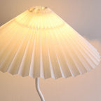Modern Minimalist Pleated Umbrella Bending Base 1-Light Table Lamp Lumendat