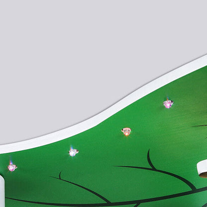 Contemporary Creative Kids Monkey Leaf Acrylic 5-light Flush Mount Ceiling Light for Bedroom