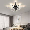 Lumendat Childlike Creative Meteor Design LED Flush Mount Ceiling Fan Light Lumendat